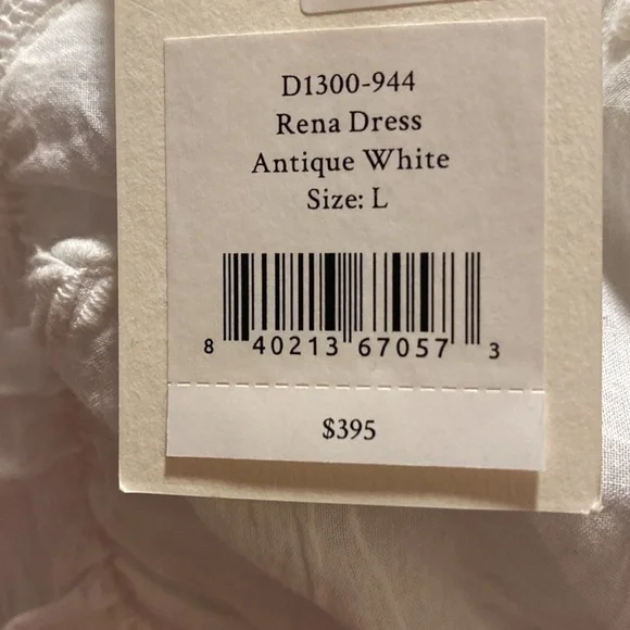LoveShackFancy Rena Dress in Antique White NWT - Picture 10 of 10